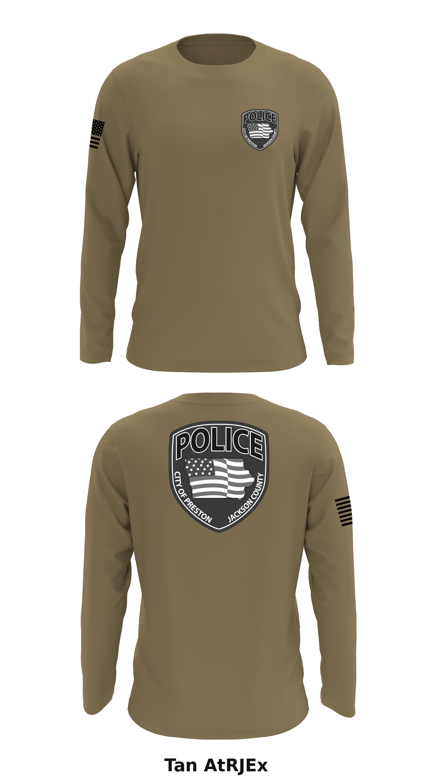 PRESTON POLICE DEPARTMENT Store 1 Core Men's LS Performance Tee - AtRJEx