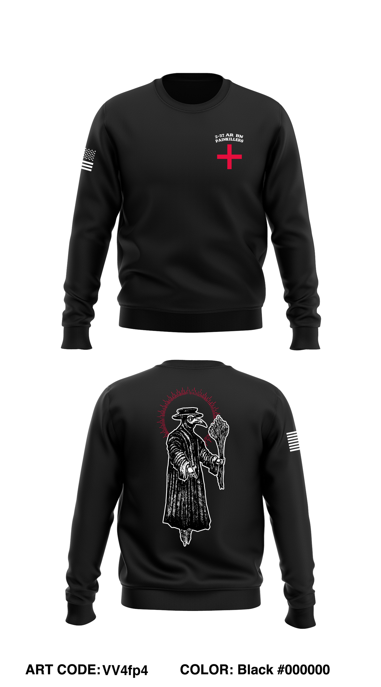 Medic Platoon, HHC, 2-37 AR BN, 1-1 AD Store 1 Core Men's Crewneck Performance Sweatshirt - VV4fp4