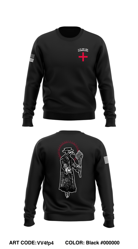 Medic Platoon, HHC, 2-37 AR BN, 1-1 AD Store 1 Core Men's Crewneck Performance Sweatshirt - VV4fp4