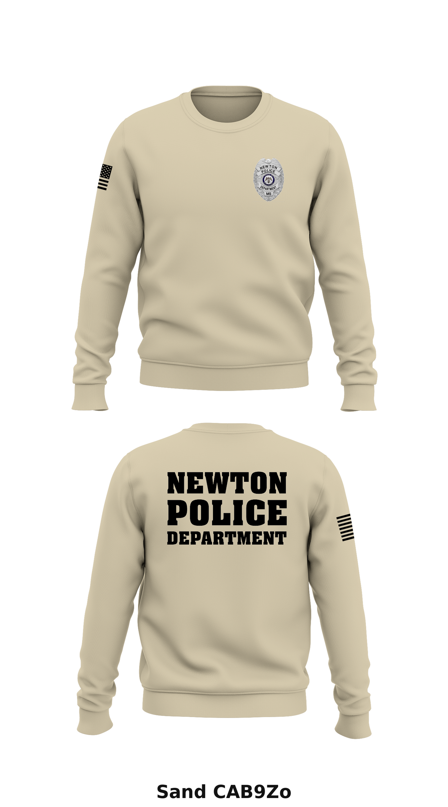 Newton police department  Store 1 Core Men's Crewneck Performance Sweatshirt - CAB9Zo