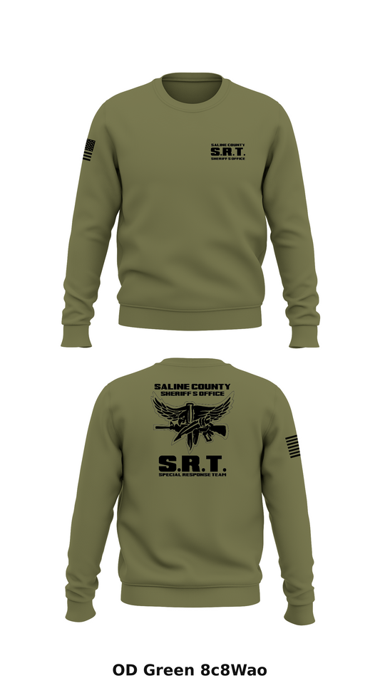 Saline County Special Response Team Store 1 Core Men's Crewneck Performance Sweatshirt - 8c8Wao