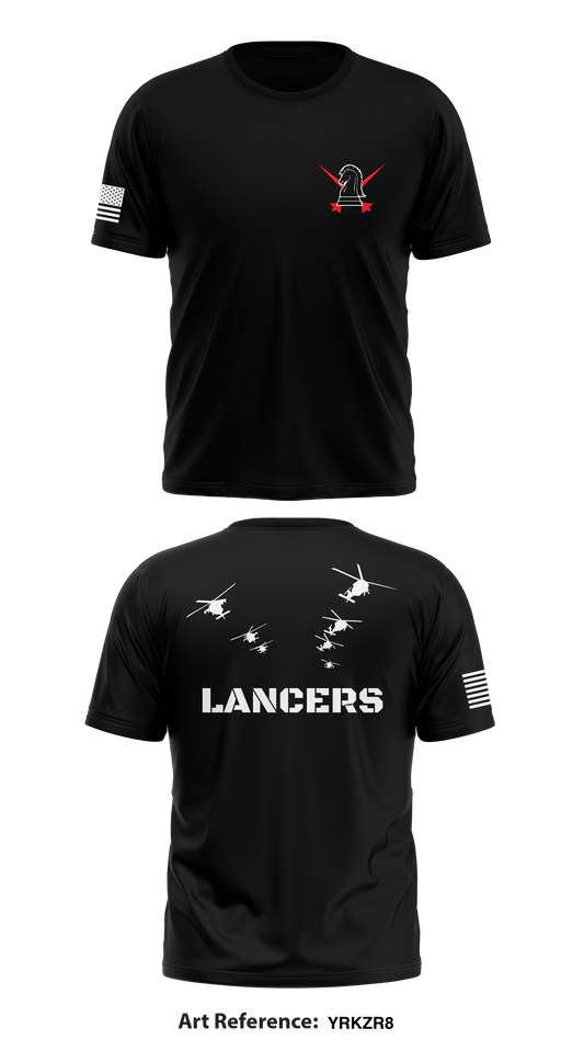 B Co 5-101 Lancers Store 1 Core Men's SS Performance Tee - YRKzr8