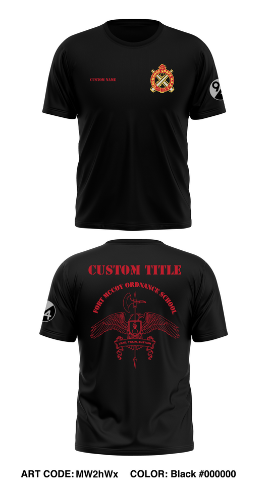 Fort McCoy Ordnance School Store 1 Core Men's SS Performance Tee - MW2hWx
