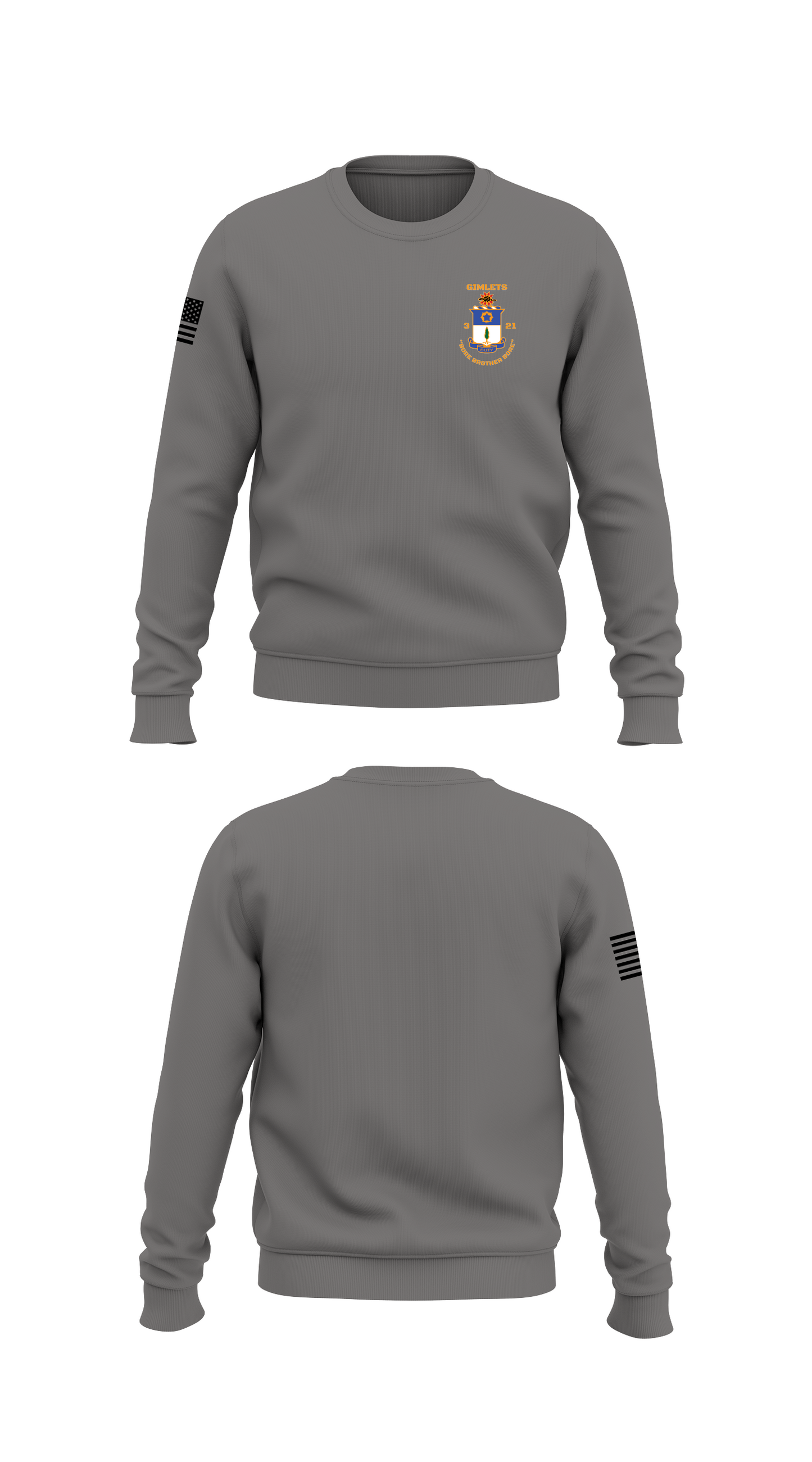 3/21 infantry store 1 Core Men's Crewneck Performance Sweatshirt - 80802881996