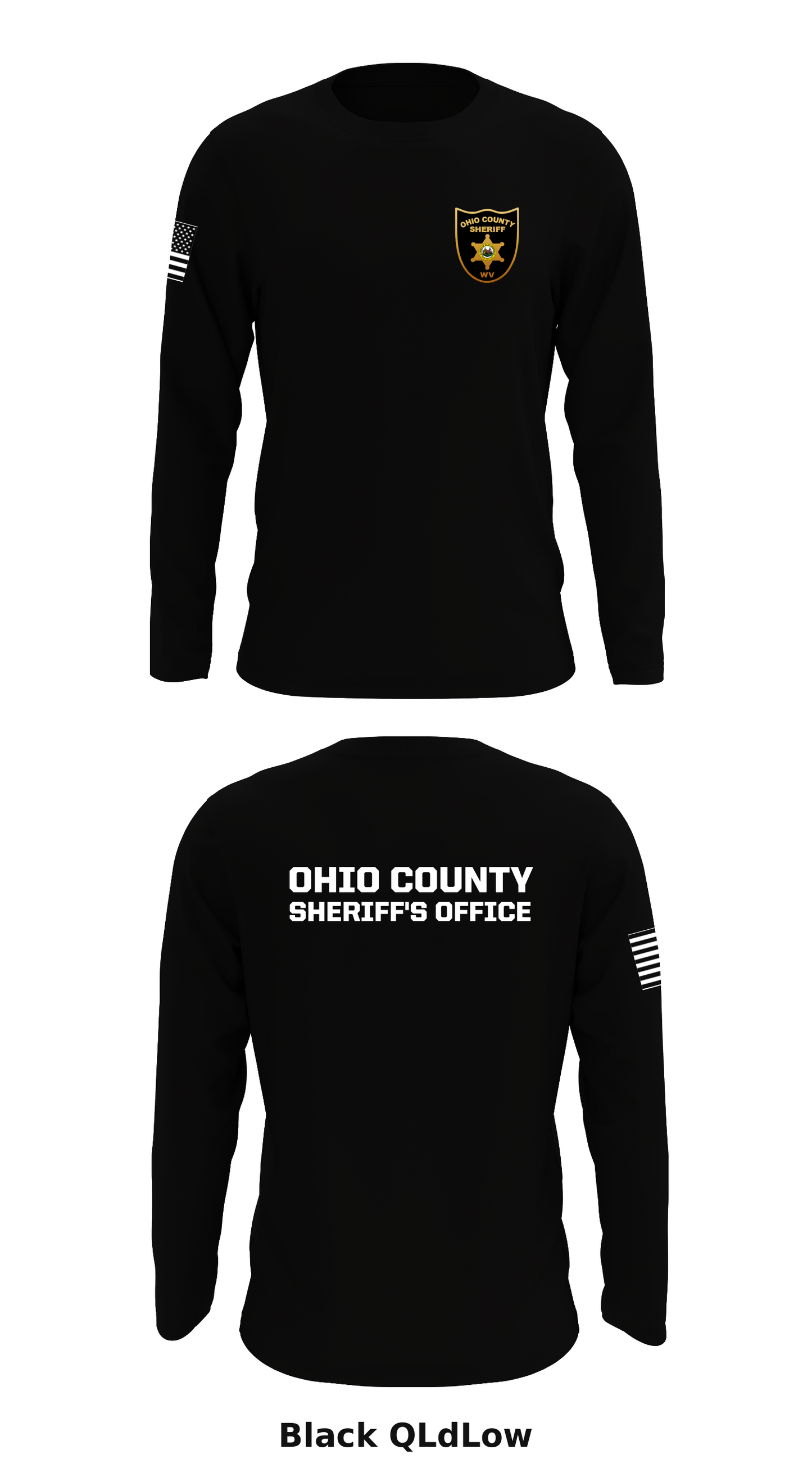 Ohio County Sheriff's Office Store 1 Core Men's LS Performance Tee - QLdLow