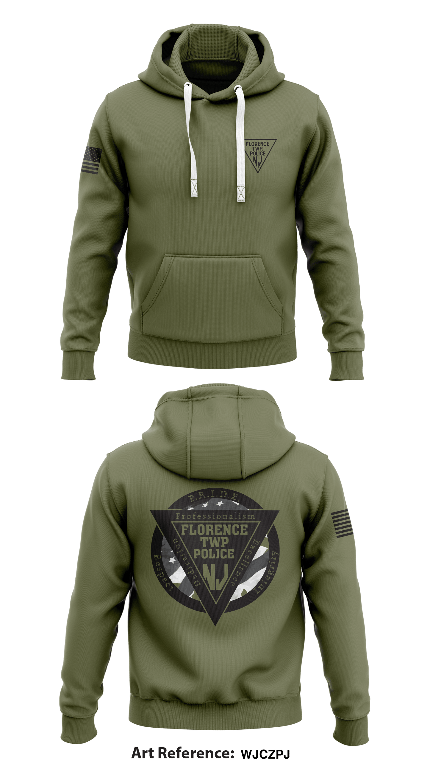 Florence Twp Police Dept Store 1  Core Men's Hooded Performance Sweatshirt - WjCZpj