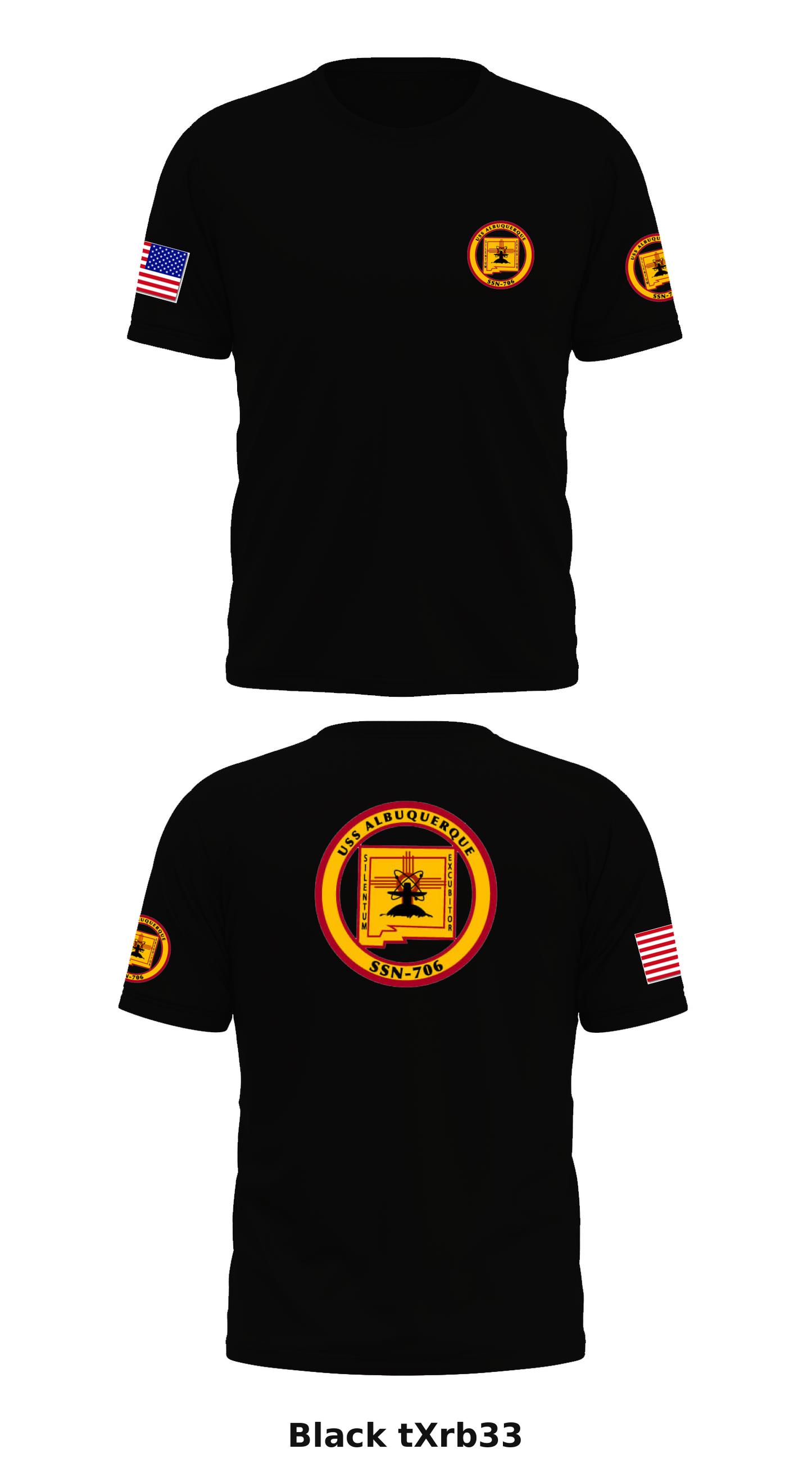 USS Albuquerque SSN-706 Store 1 Core Men's SS Performance Tee - tXrb33