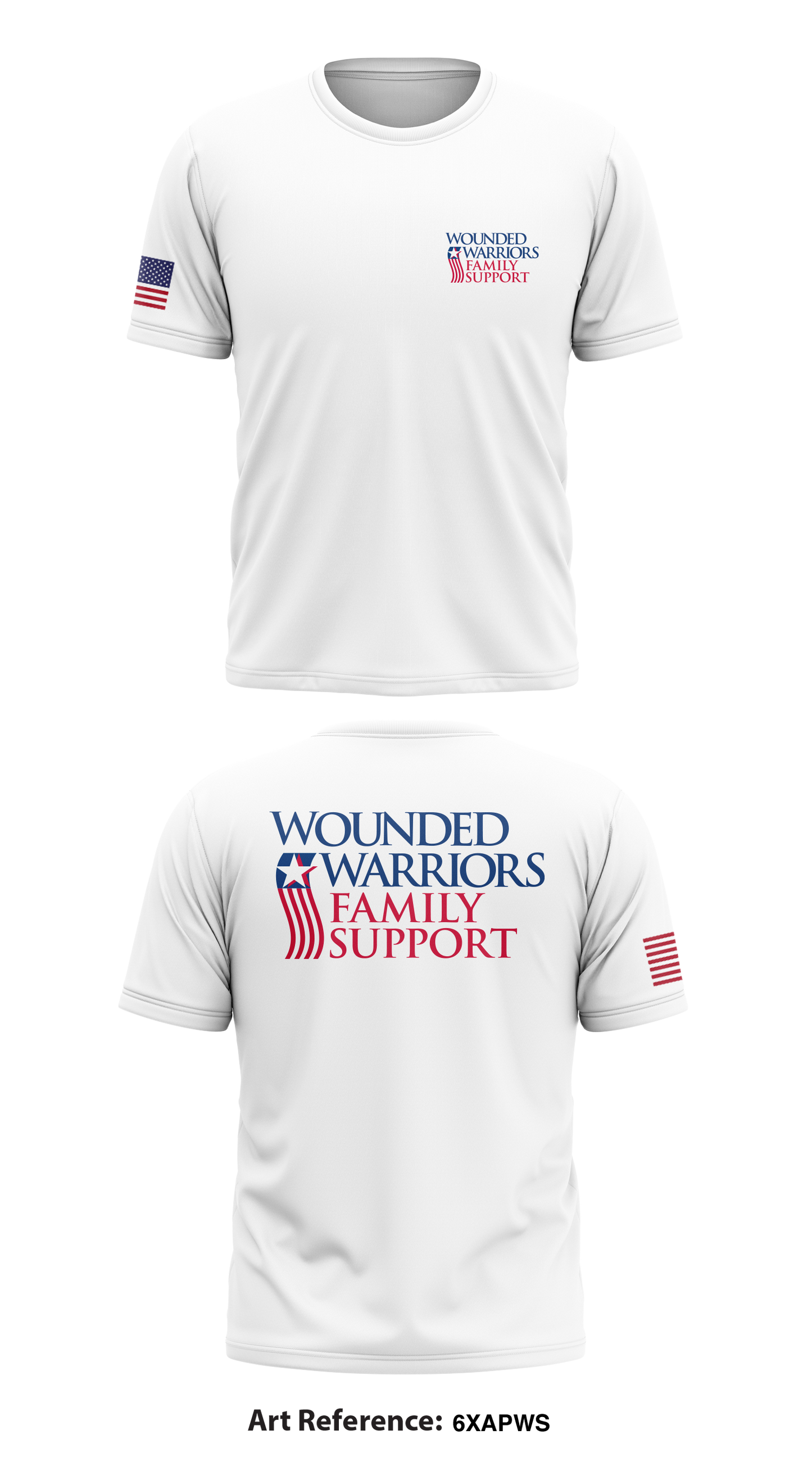 Wounded Warriors Family Support Store 1 Core Men's SS Performance Tee - 6xAPWS