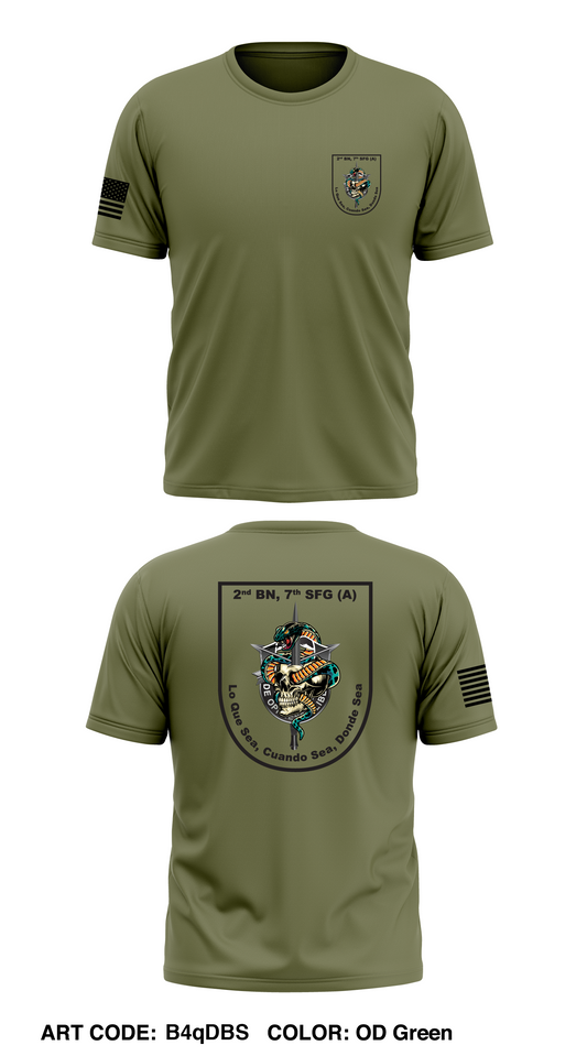MID, 2 BN, 7th SFG Store 1 Core Men's SS Performance Tee - B4qDBS