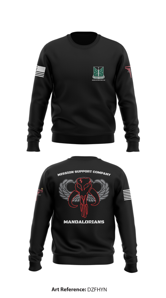 Mission Support Company -Mandalorians- Store 1 Core Men's Crewneck Performance Sweatshirt - DzFHyn