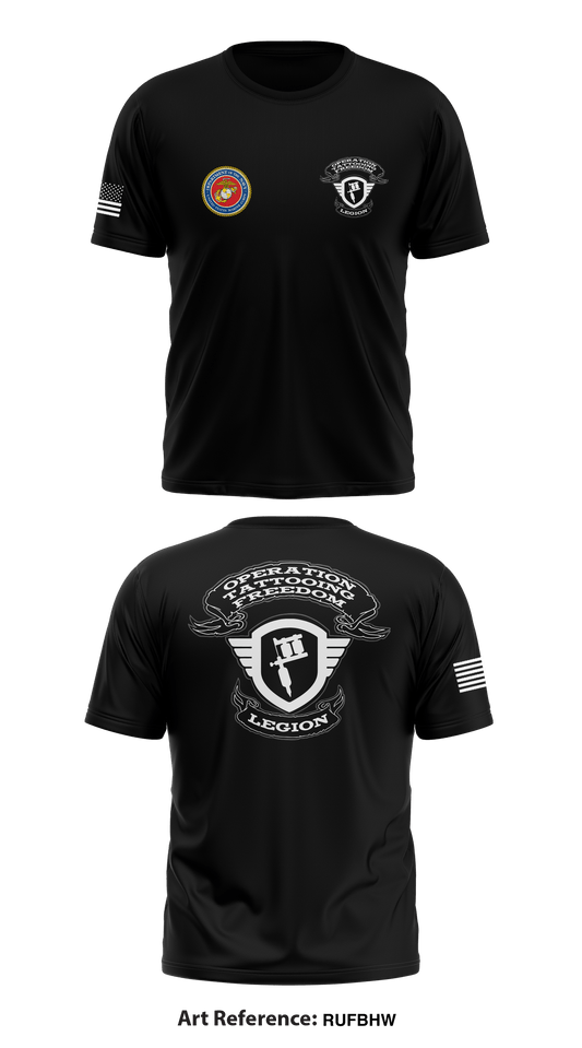 Operation Tattooing freedom Store 1 Core Men's SS Performance Tee - RUFbhw