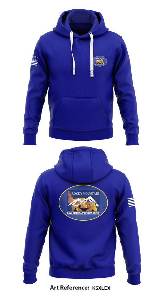 Navy Talent Acquisition Group Rocky Mountain Store 1  Core Men's Hooded Performance Sweatshirt - k5xleX