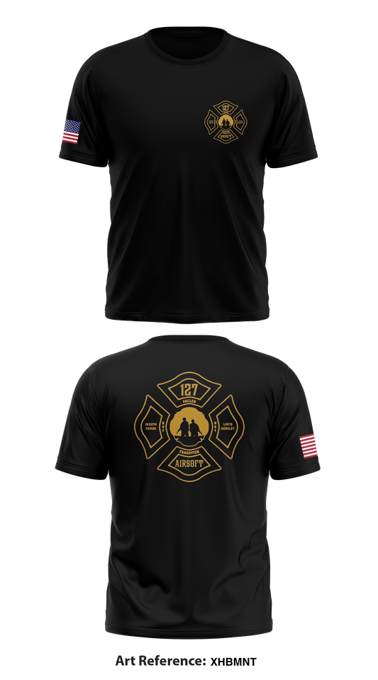 127 Airsoft127 Airsoft Store 1 Core Men's SS Performance Tee - xHBMNT