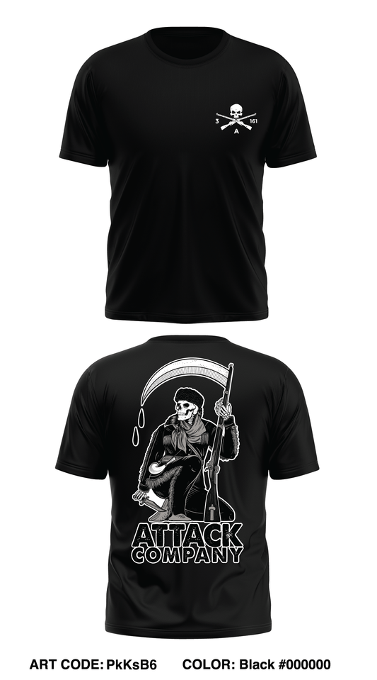 Attack Company, 3-161 IN, 81st SBCT Store 1 Core Men's SS Performance Tee - PkKsB6
