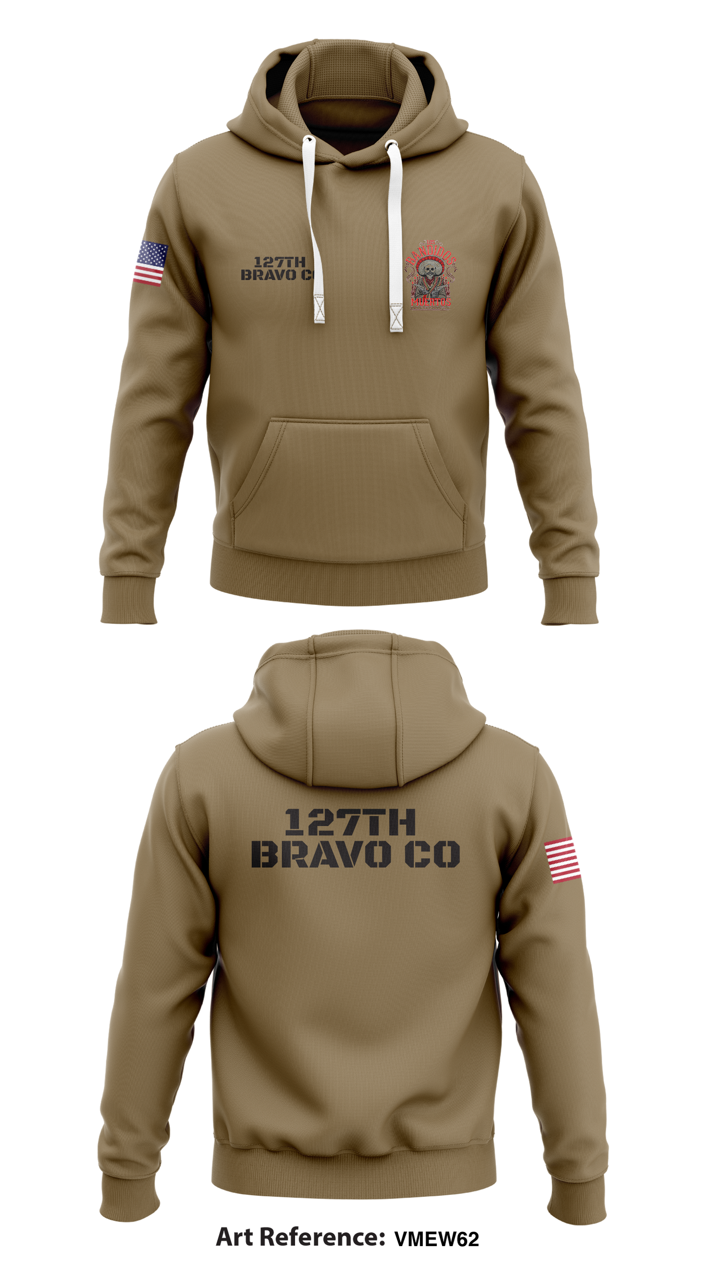 127th Bravo Co Store 1 Core Men's Hooded Performance Sweatshirt - 2V8EP3