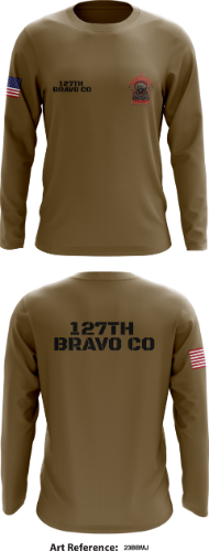 127th Bravo Co Store 1  Core Men's LS Performance Tee - 23bbMJ