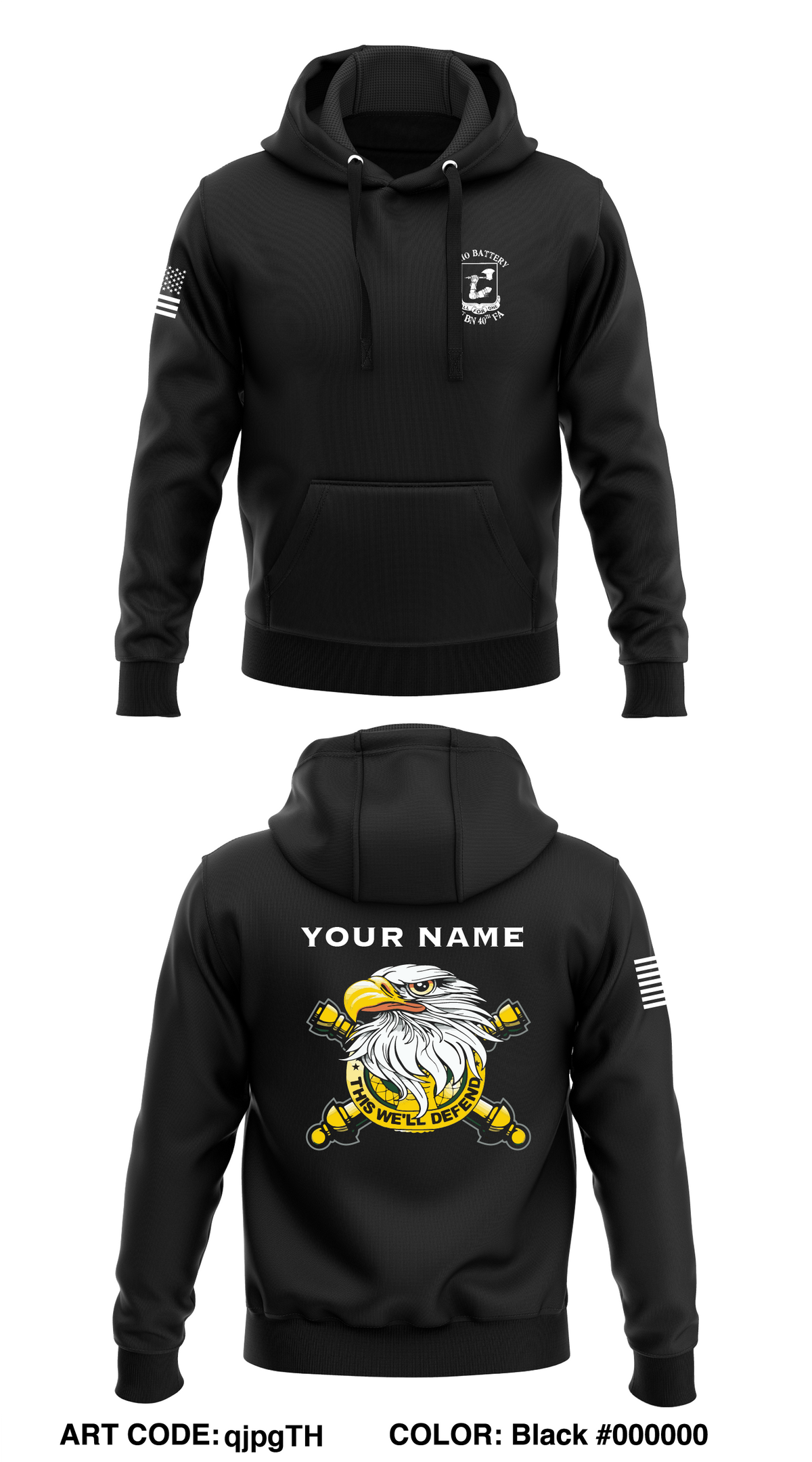 Echo Battery, 1-4th FA BN, 434th FA BDE Store 1  Core Men's Hooded Performance Sweatshirt - qjpgTH