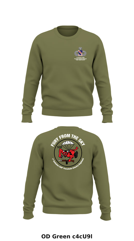 1/508th PIR Store 1 Core Men's Crewneck Performance Sweatshirt - c4cU9l