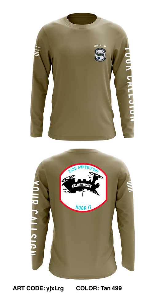 B Co 5-159th GSAB Store 1 Core Men's LS Performance Tee - yjxLrg