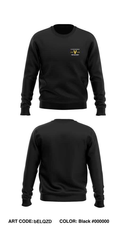 1st Recruiting Brigade Store 1 Core Men's Crewneck Performance Sweatshirt - bELQZD