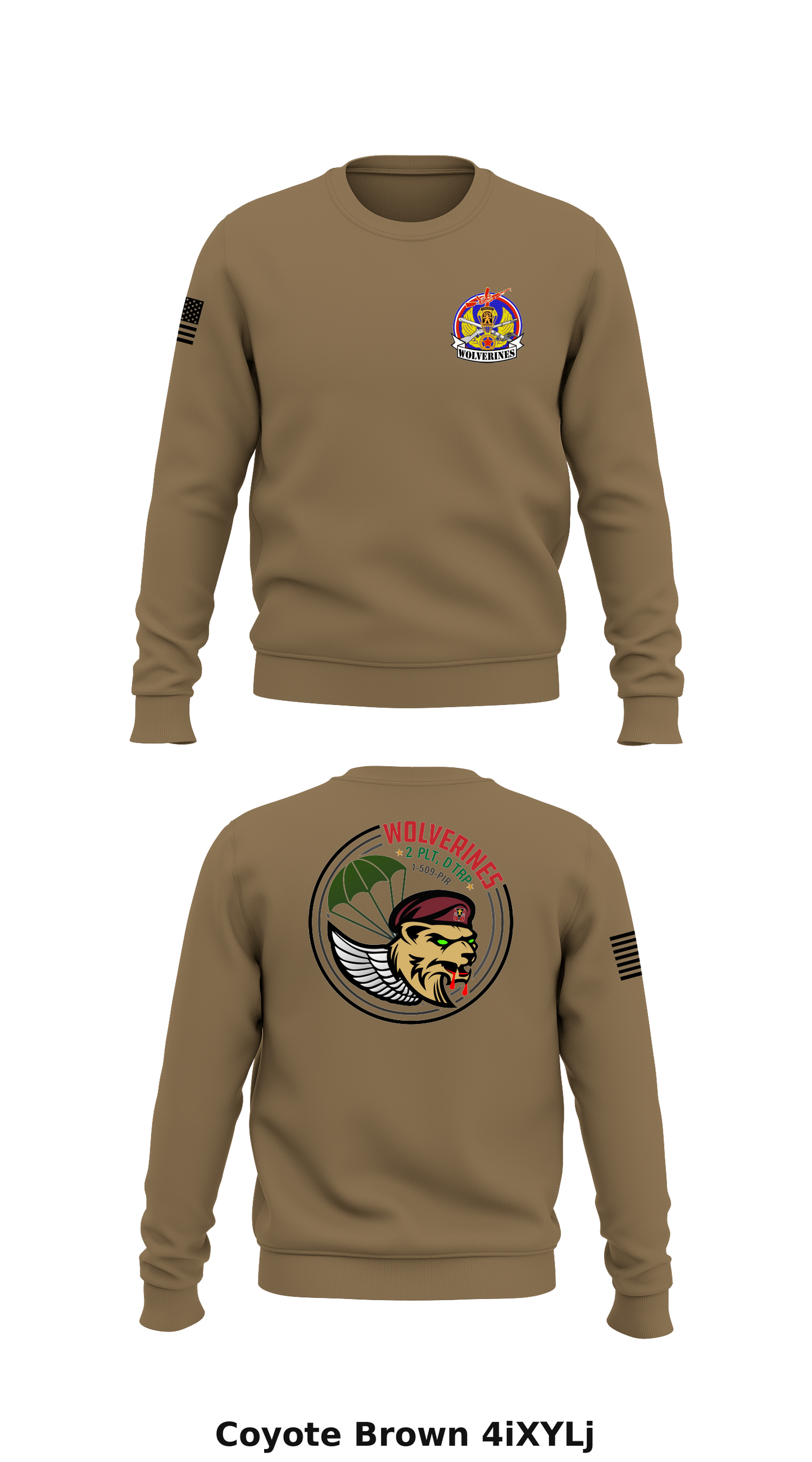 2nd PLT, D TRP, 1 BN, 509th PIR Store 1 Core Men's Crewneck Performance Sweatshirt - 4iXYLj