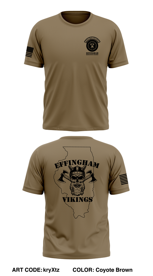 Effingham Recruiting Station 5H4F Store 1 Core Men's SS Performance Tee - kryXtz