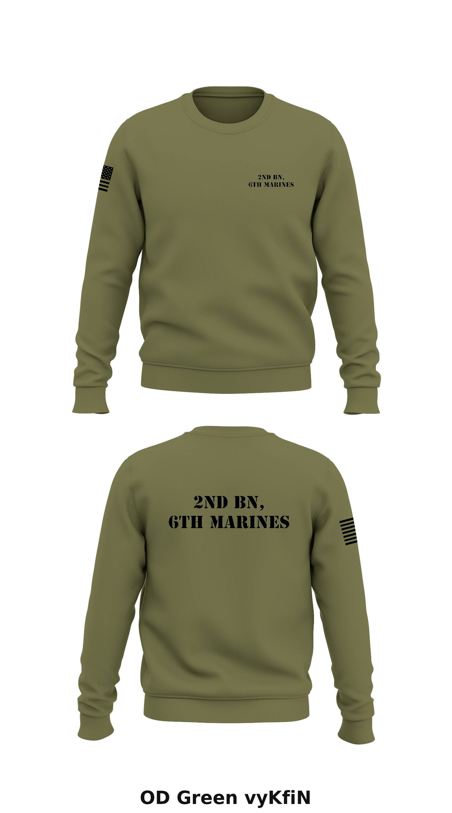 2nd bn , 6th marines Store 1 Core Men's Crewneck Performance Sweatshirt - vyKfiN