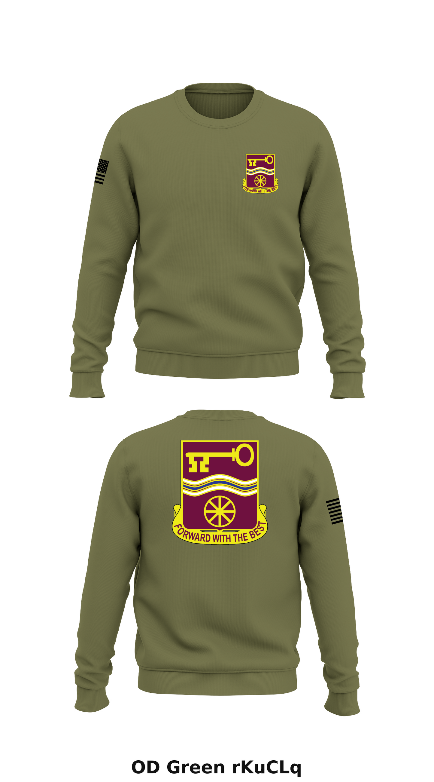 40th BSB Store 1 Core Men's Crewneck Performance Sweatshirt - rKuCLq
