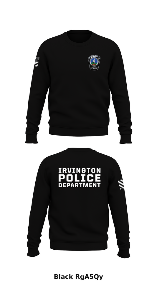 Irvington Police Department Store 1 Core Men's Crewneck Performance Sweatshirt - RgA5Qy
