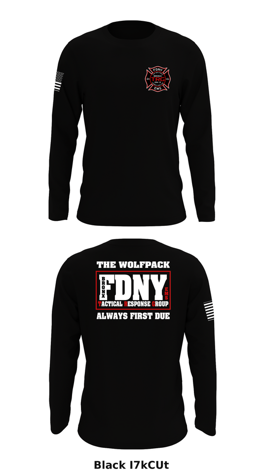 FDNY Bronx Tactical Response Group Store 1 Core Men's LS Performance Tee - I7kCUt