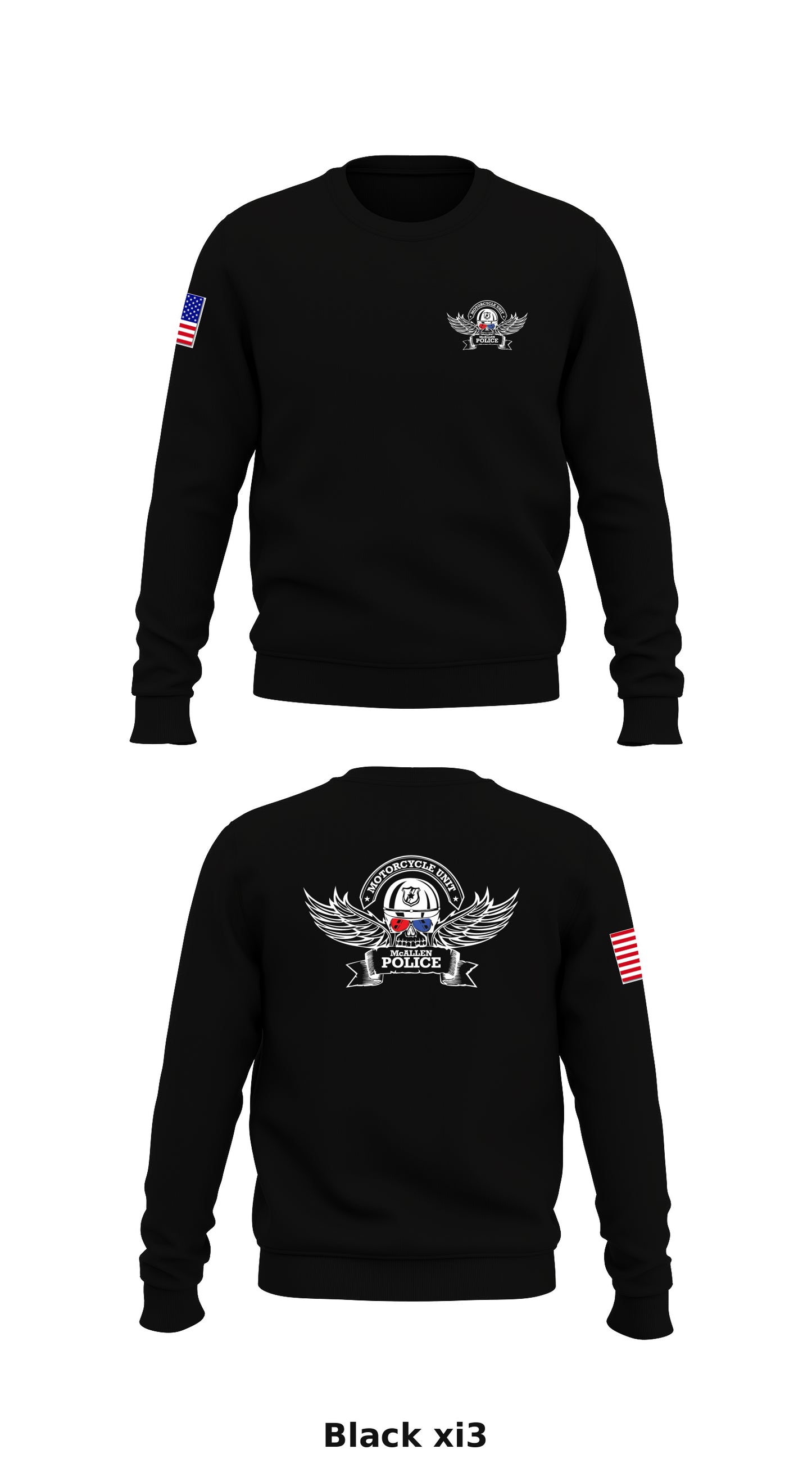 McAllen Police Department Store 1 Core Men's Crewneck Performance Sweatshirt - xi3