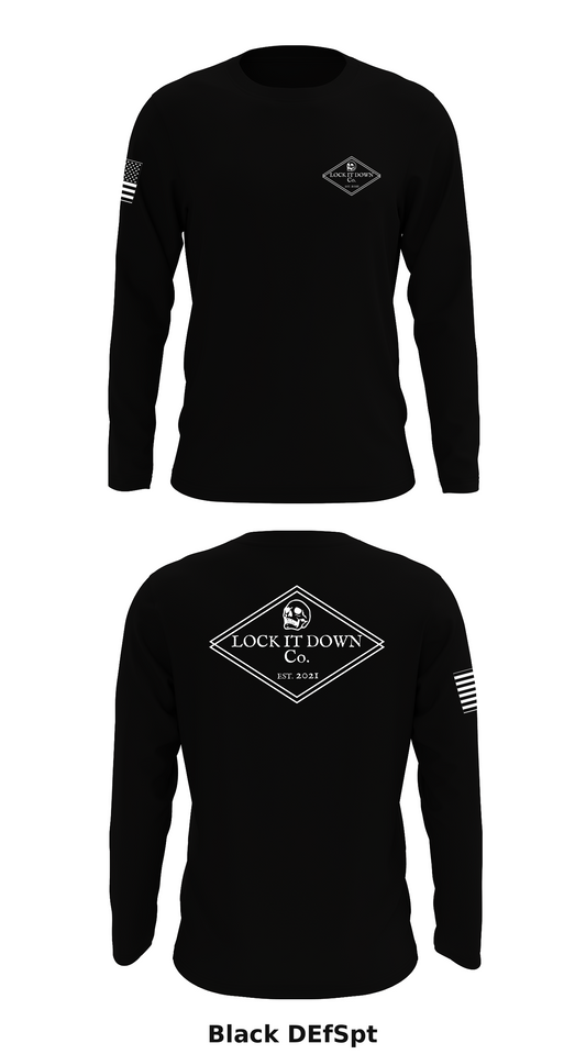 Lock it Down Co. Store 1 Core Men's LS Performance Tee - DEfSpt