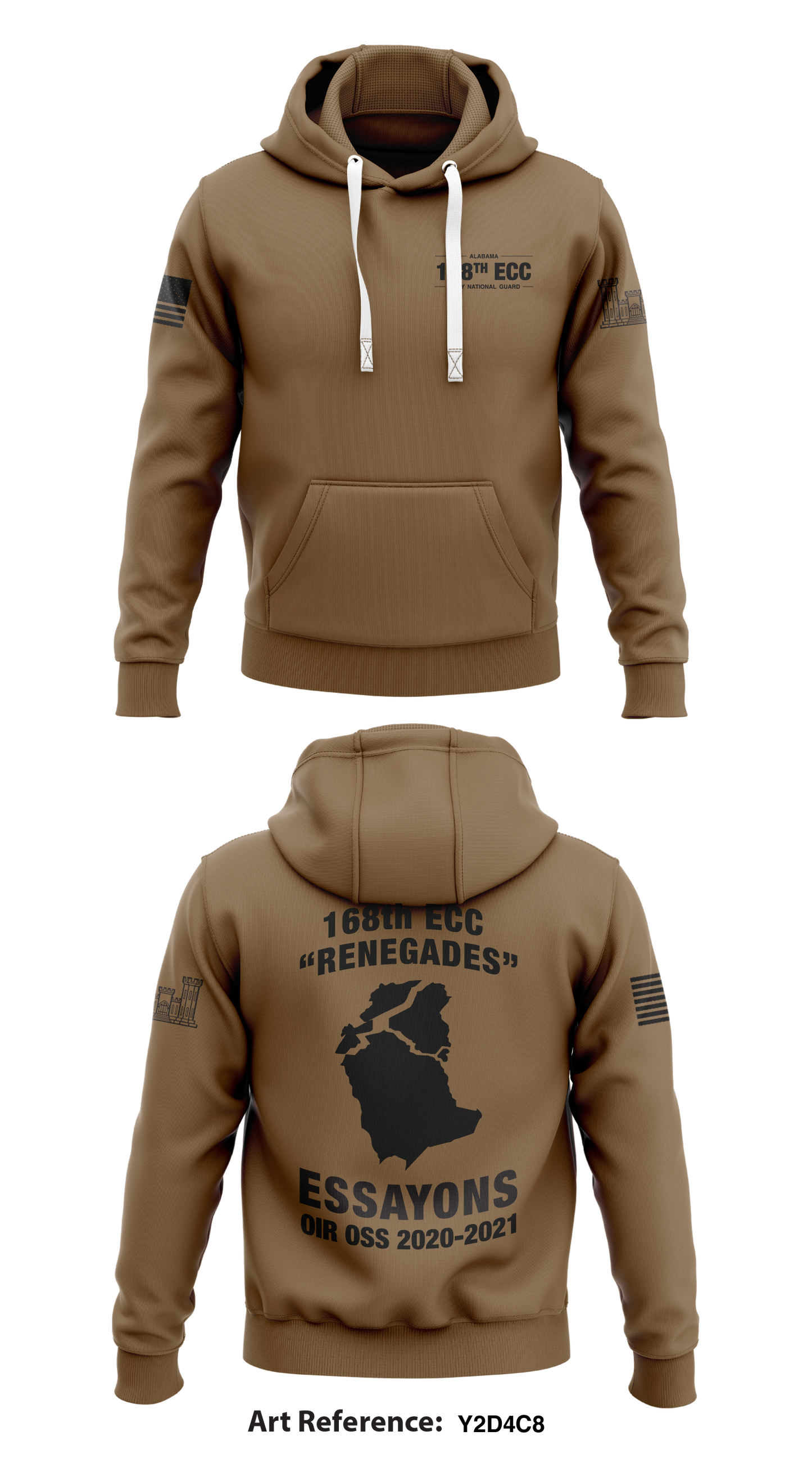 168TH EN CO Store 1  Core Men's Hooded Performance Sweatshirt - y2d4c8