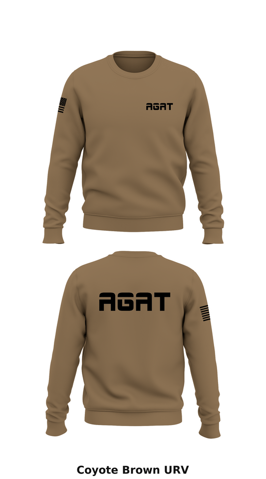AGAT Store 1 Core Men's Crewneck Performance Sweatshirt - URV
