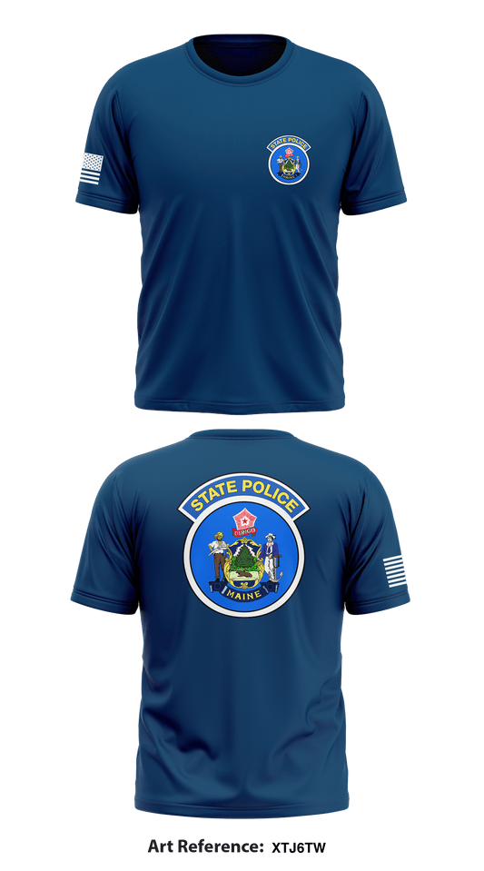 Maine State Police Store 1 Core Men's SS Performance Tee - XTj6TW