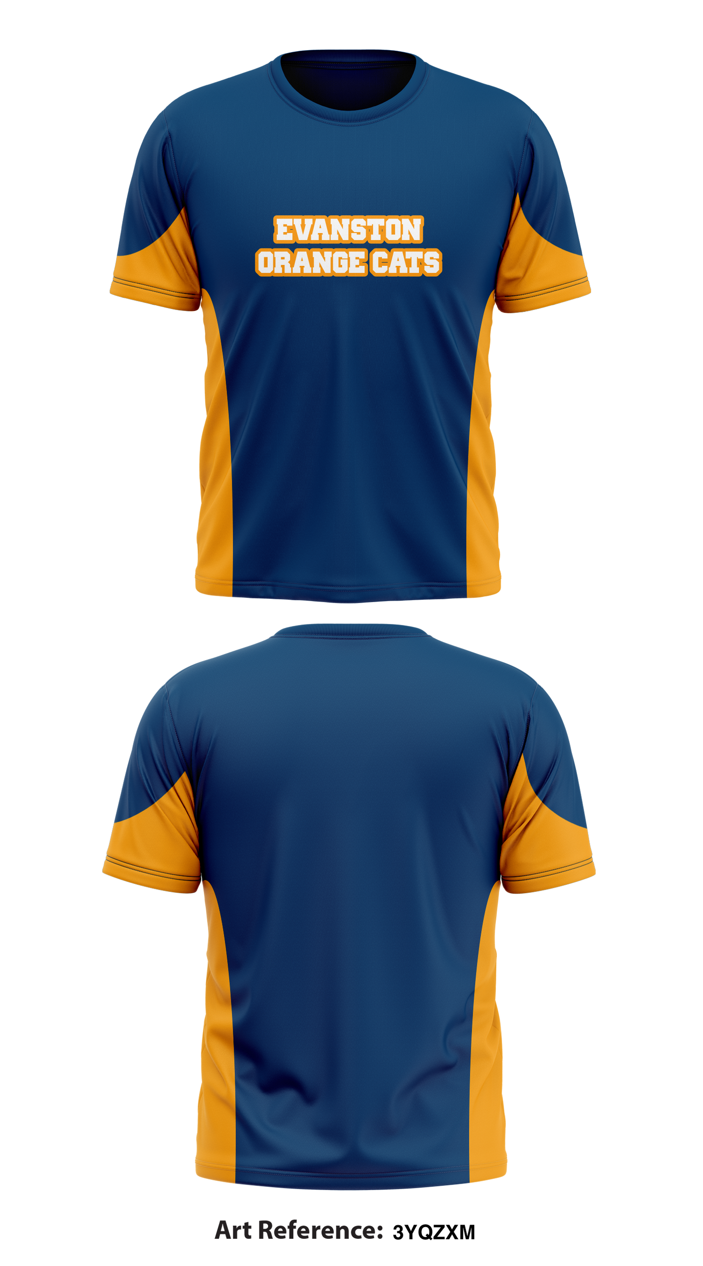 Evanston Orange Cats Store 1 Core Men's SS Performance Tee - 3YqzxM