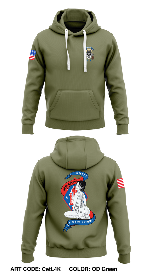 3rd Bn 1st Mar 2nd Plt 1st Sqd Store 1  Core Men's Hooded Performance Sweatshirt - CetL4K