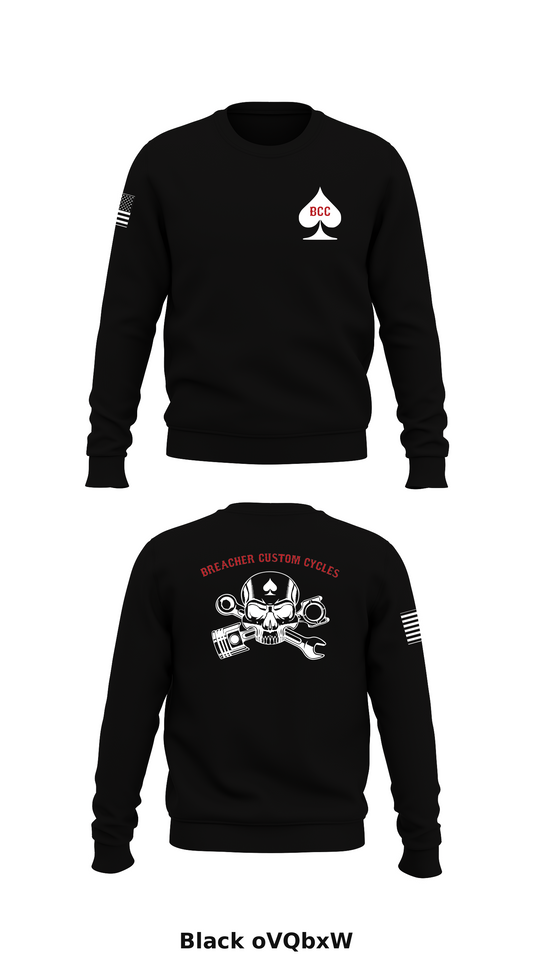 Breacher Custom Cycles Store 1 Core Men's Crewneck Performance Sweatshirt - oVQbxW