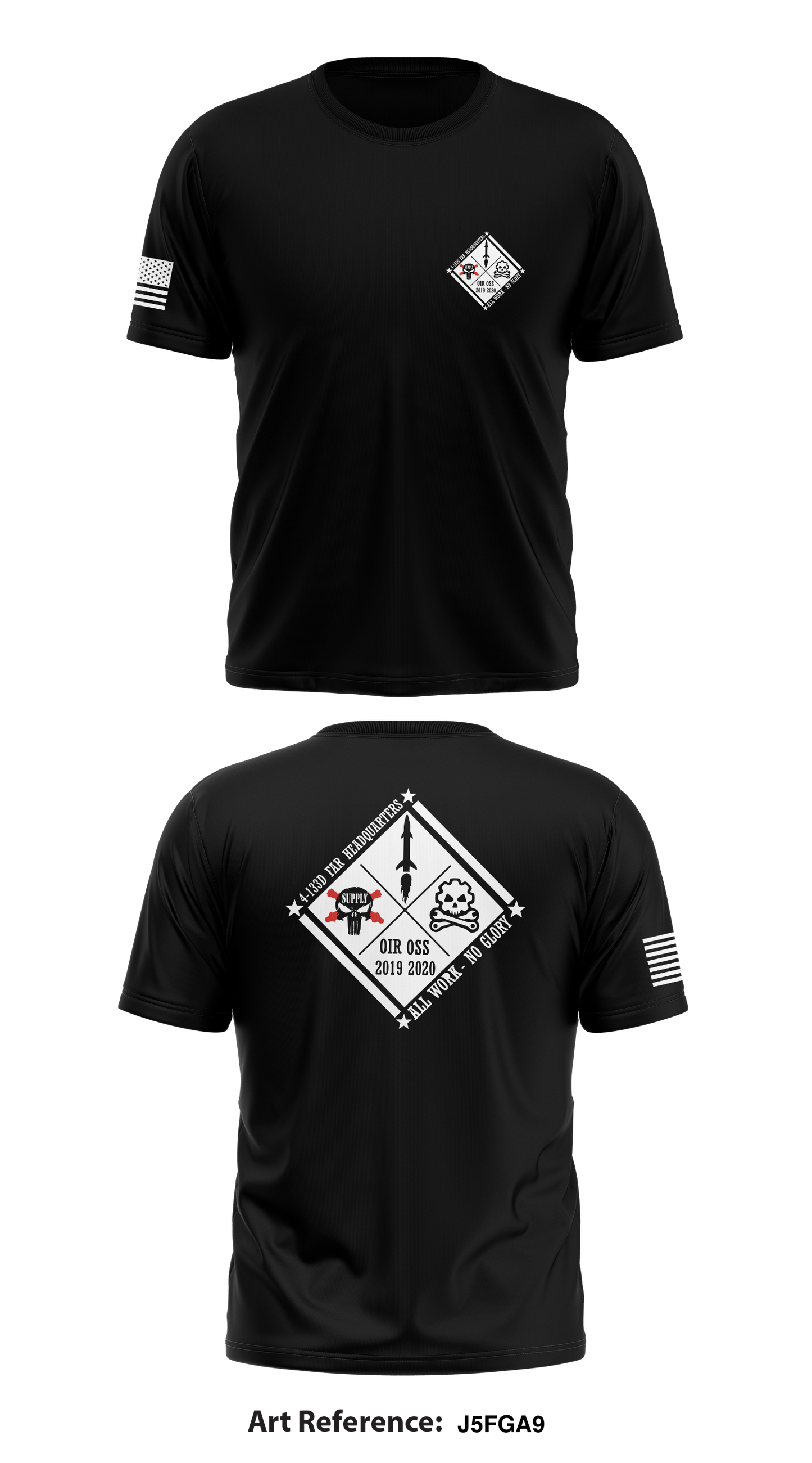 4-133D Alpha Battery HQ Store 1 Core Men's SS Performance Tee - J5fgA9