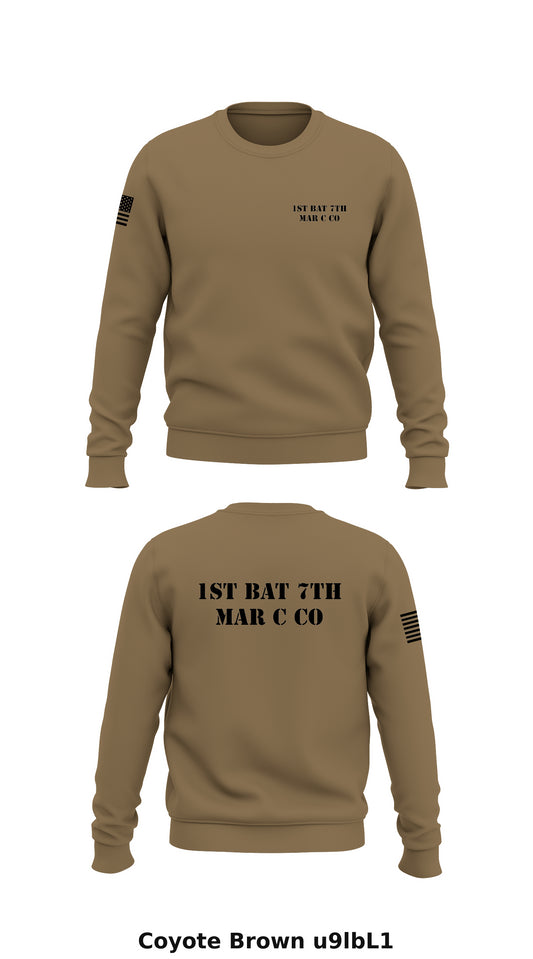 1st Bat 7th Mar C co Store 1 Core Men's Crewneck Performance Sweatshirt - u9lbL1