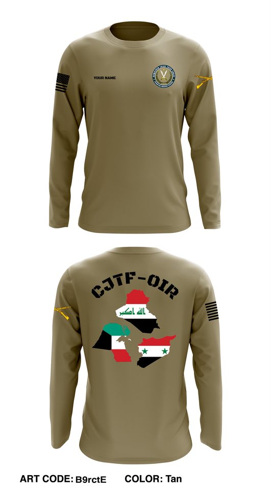 CUSTOM 847th HR CO A2 Store 1 Core Men's LS Performance Tee - B9rctE
