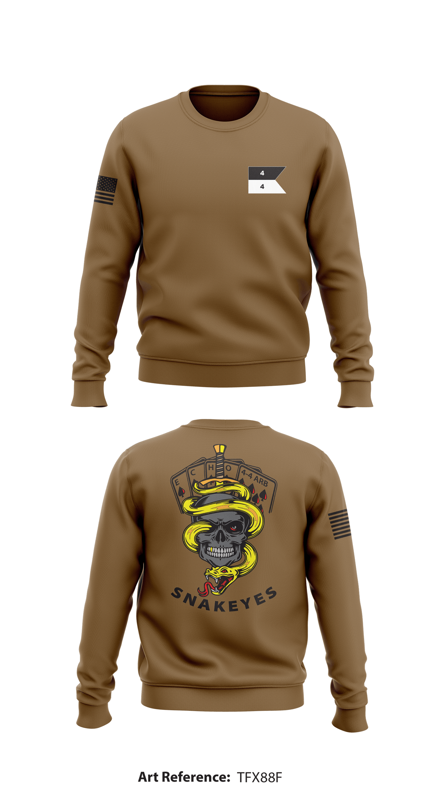 SNAKEYES Store 1 Core Men's Crewneck Performance Sweatshirt - TFX88f