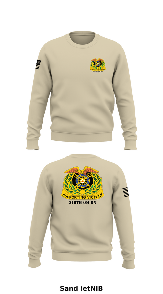 319th QM BN Store 1 Core Men's Crewneck Performance Sweatshirt - ietNlB