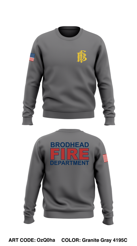 Brodhead Fire Department Store 1 Core Men's Crewneck Performance Sweatshirt - OzQ0ha