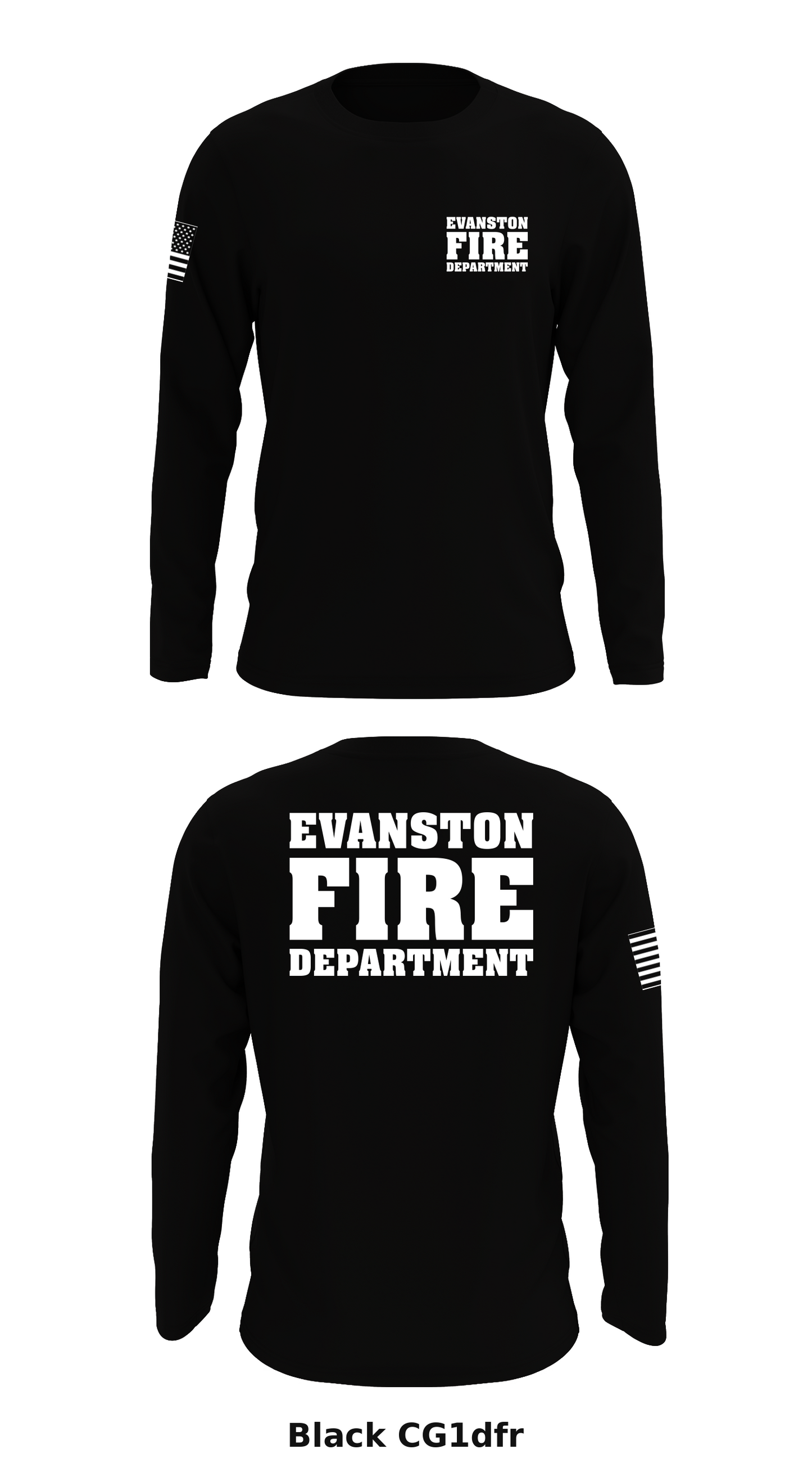 Evanston Fire Dept.  Store 1 Core Men's LS Performance Tee - CG1dfr
