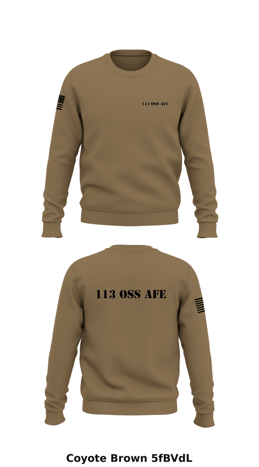 113 OSS AFE Store 1 Core Men's Crewneck Performance Sweatshirt - 5fBVdL