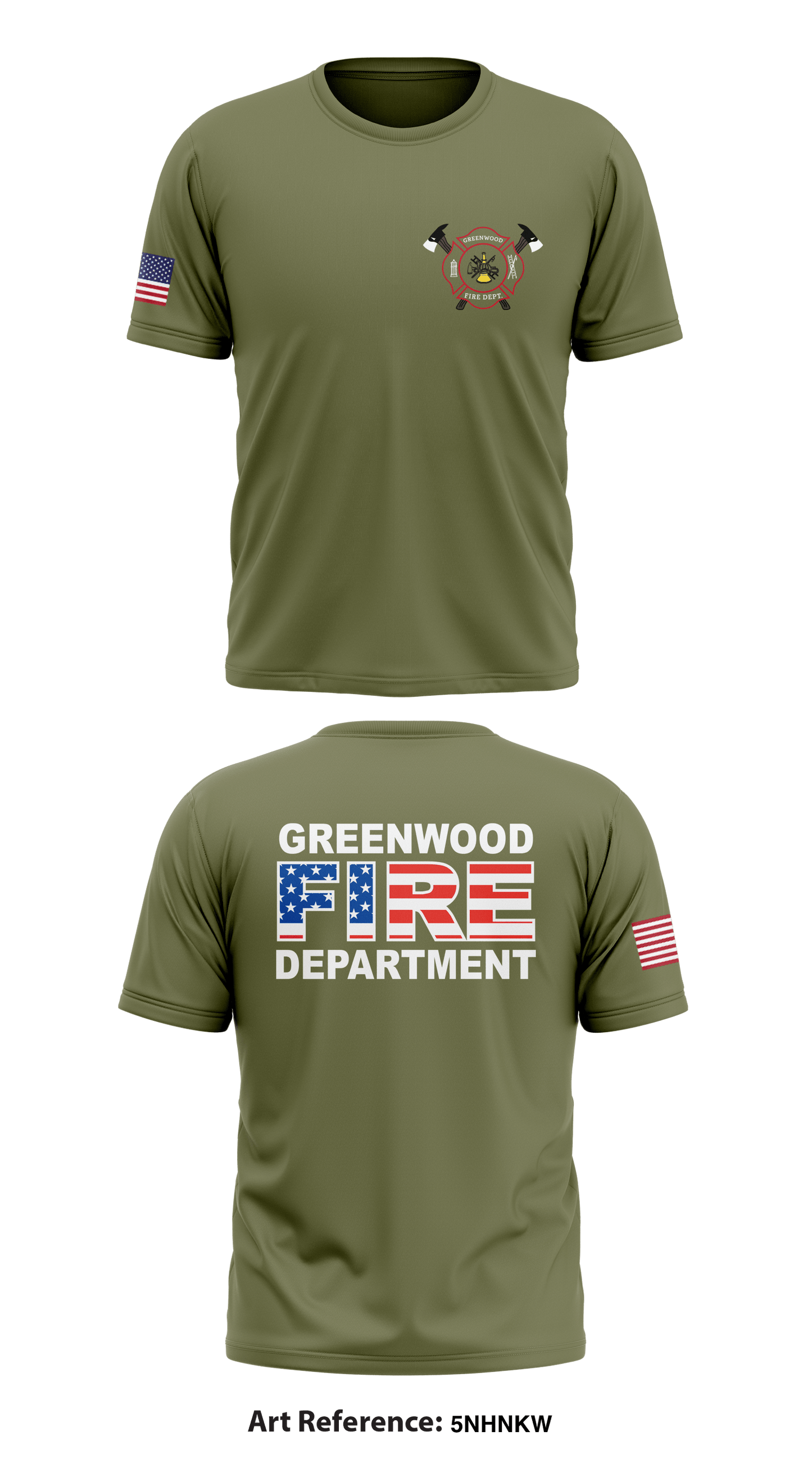 GVFD Store 1 Core Men's SS Performance Tee - 5nHnkw