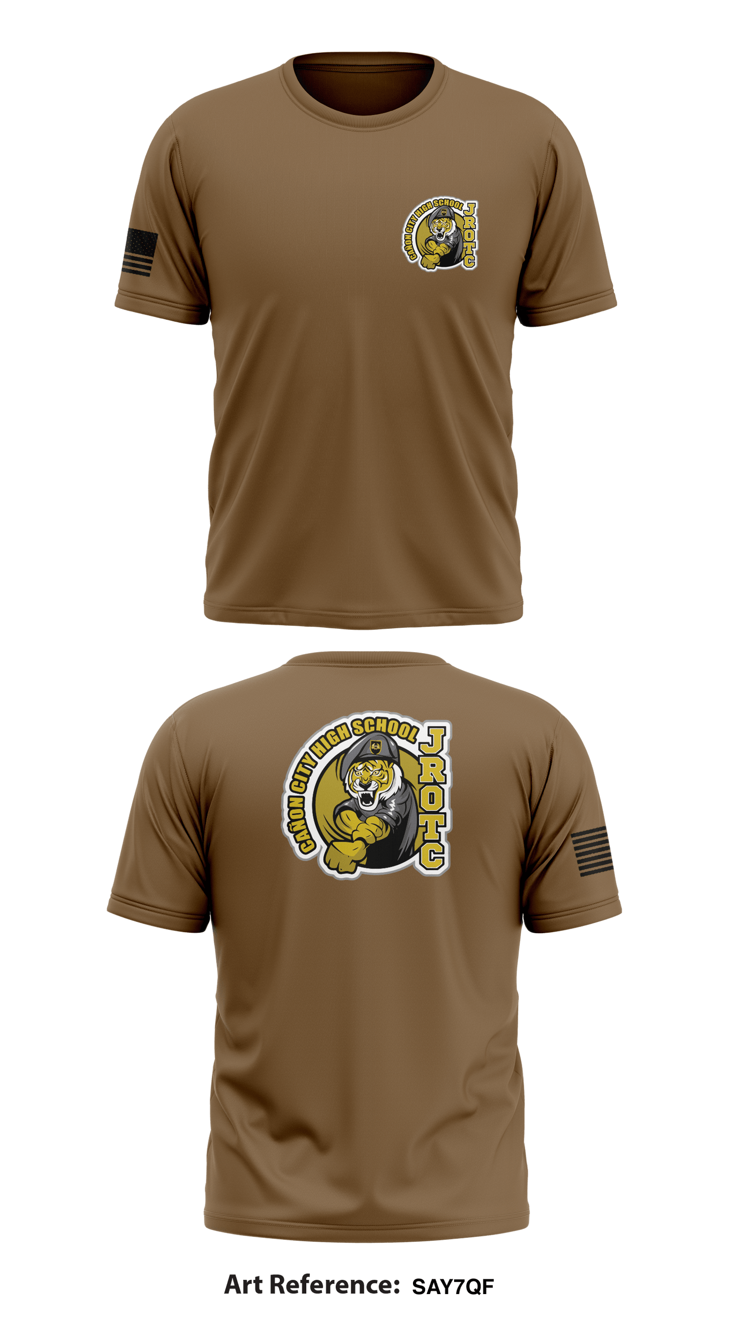 Canon City High School JROTC Store 1 Core Men's SS Performance Tee - SaY7qF