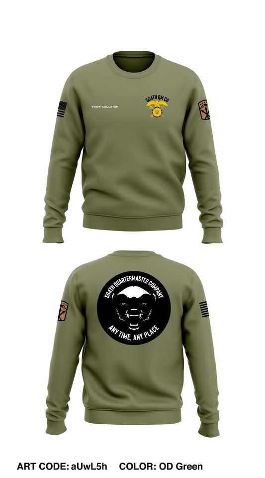 564th Quartermaster Company, honey badgers Store 1 Core Men's Crewneck Performance Sweatshirt - aUwL5h