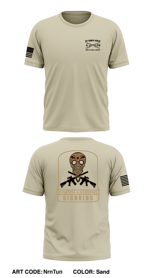 A Co 1-102D INF RGT (MTN) Store 1 Core Men's SS Performance Tee - NrnTun